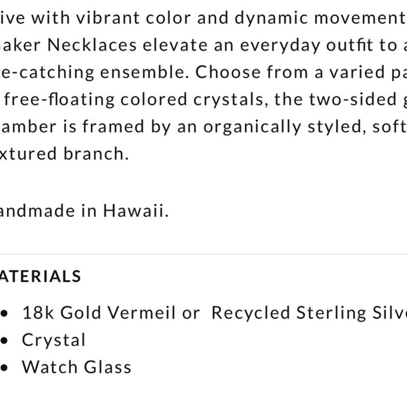 Catherine Weitzman Loose Swarovski Crystal Large Round Pendant Necklace-Boutique - Picture 8 of 9